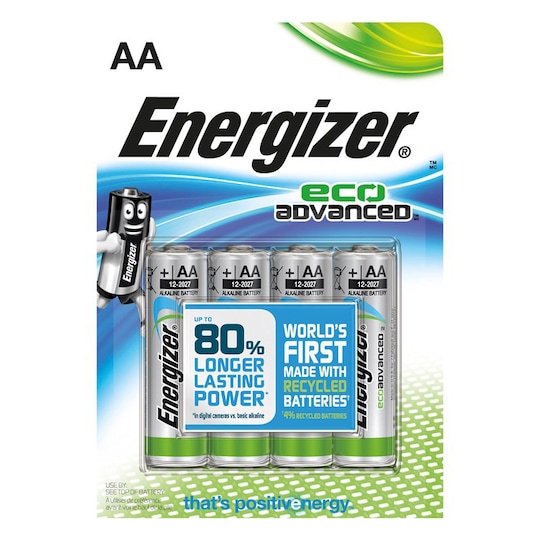 Energizer AA/LR6 Eco Advanced paristo (4 kpl)