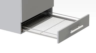 Epoq ritilähylly uunin alle 60cm (hopea)