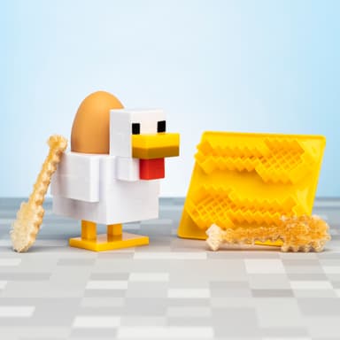 Paladone Minecraft Chicken munakuppi ja paahtoleipäleikkuri