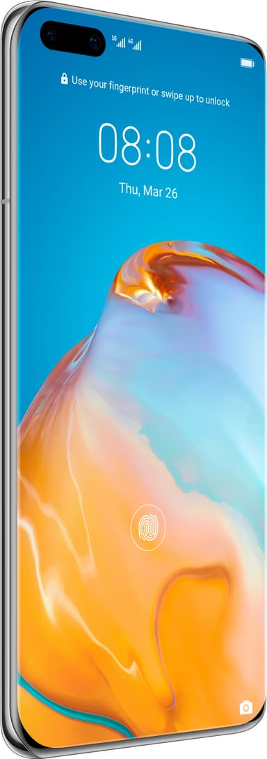 Huawei P40 Pro 5G älypuhelin 8/256 GB (Ice White)