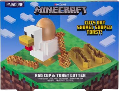 Paladone Minecraft Chicken munakuppi ja paahtoleipäleikkuri