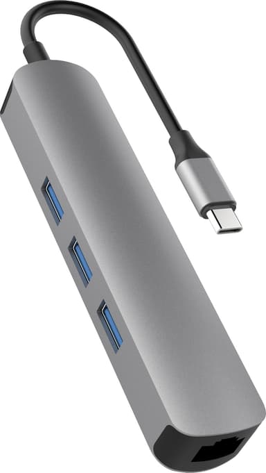 Hyperdrive 6-in-1 USB-C hubi (harmaa)