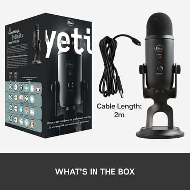 Blue Microphones Yeti USB mikrofoni (musta)