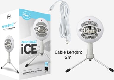 Blue Microphones Snowball iCE USB mikrofoni (valkoinen)