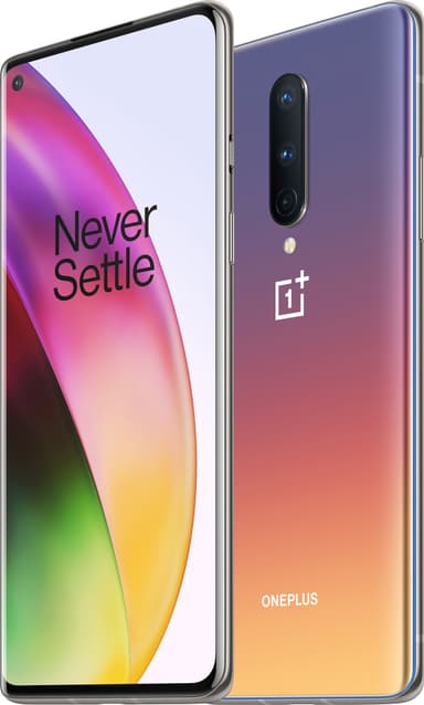 OnePlus 8 älypuhelin 12/256 GB (Interstellar Glow)