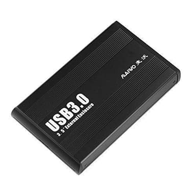 Maiwo K3502U3 USB 3.1 GEN1 5 Gb/s ulkoinen tallennuskehikko 1 kpl, 3,5 SATA-kiintolevylle 8 Tt:uun saakka, UASP-tuki, mukana USB-kaapeli