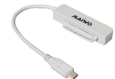 Maiwo K104AG1 USBC 3.1 GEN1 5 Gb/s–2,5” kiintolevy/SSD maks. 2 Tt, 12,5 mm SATA III -sovitin 10 cm:n USB C -kaapelilla