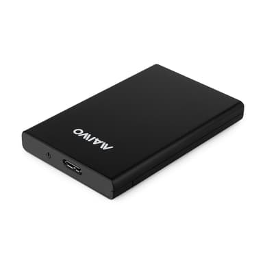 Maiwo K2568 USB 3.1 Gen1 5 Gb/s ulkoinen tallennuskehikko 2 Tt saakka 2,5” HDD:lle ja 7 mm ja 9,5 mm SSD:lle, tuki UASP:lle, asennus ilman työkaluja