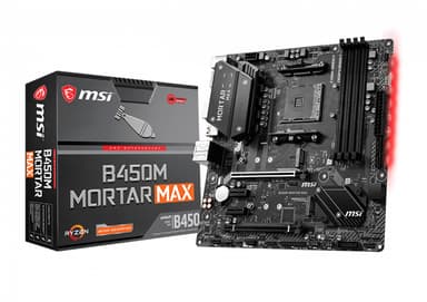 MSI B450M Mortar Max motherboard Socket AM4 Micro ATX AMD B450