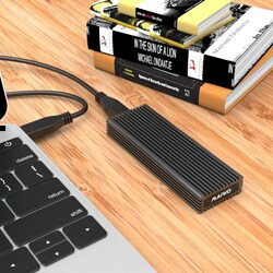 Maiwo K1687S Alumiini M.2 SATA SSD USB C GEN2 10Gb/s ulkoinen tallennuskehikko, B-Key- ja B&M-Key-tuki UASP, TRIM ja 6Gb/s SATAII