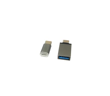NÖRDIC 2-in-1 sovitinsarja USB A–3.1 USB C ja Micro USB–USB C