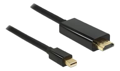 NÖRDIC Mini Displayport ur–HDMI ur -sovitin 4Kx2K 60 Hz:llä, 4,96 Gb/s, kullatut liittimet, 20 cm