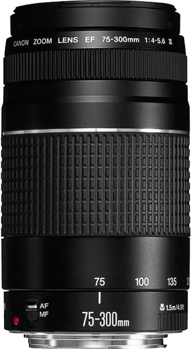 Canon EF75-300MM F4-5.6 III zoom objektiivi