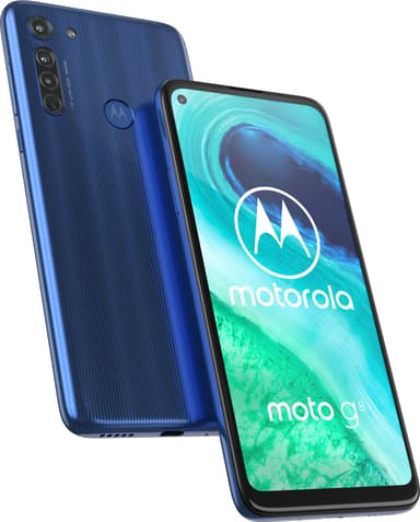 Motorola Moto G8 älypuhelin 4/64GB (neonsininen)