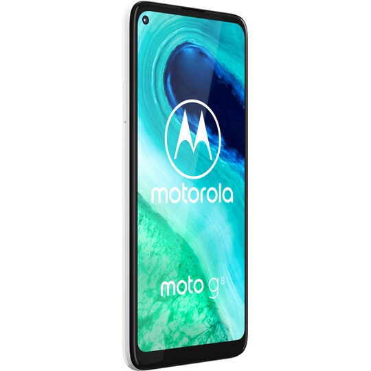 Motorola Moto G8 älypuhelin 4/64GB (helmenvalkoinen)