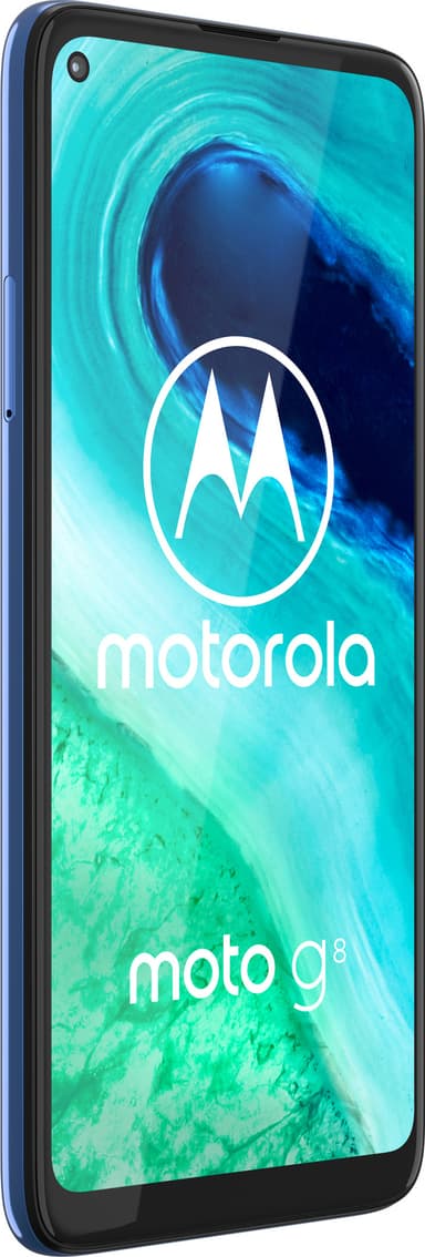 Motorola Moto G8 älypuhelin 4/64GB (neonsininen)
