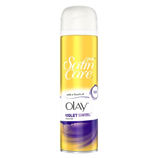 Gillette Satin Care & Olay Violet Swirl geeli