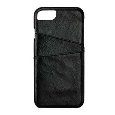 Mobilskal Skinn Kortfack Svart - iPhone 6 / 7 / 8 / SE