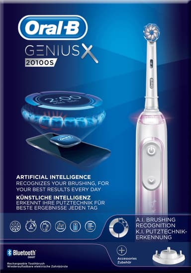 Oral-B Genius X sähköhammasharja 20100S (pinkki)