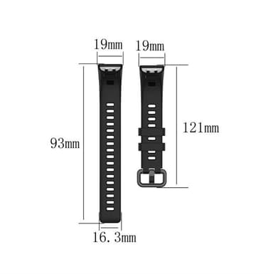 Huawei band 3 pro - Musta Ranneke