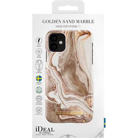 iDeal of Sweden suojakuori Apple iPhone 11 (Golden Sand Marble)