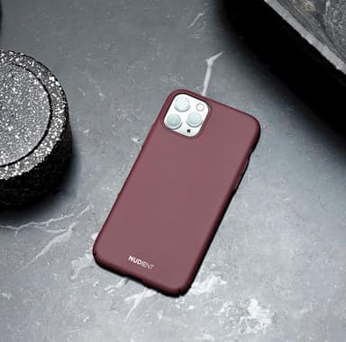 Nudient iPhone 11 Pro Max suojakuori (Sangria Red)