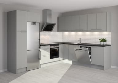 Trend Light Grey Etulevy keittiöön 60x13