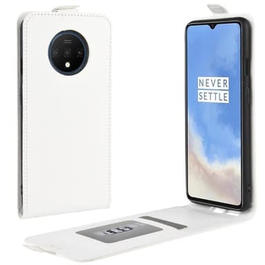 Läppäkotelo PU-nahasta malliin OnePlus 7T - Valkoinen