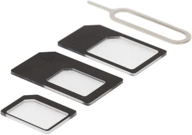 DELTACO SIM-korttisovitin micro/mini/nano-sim