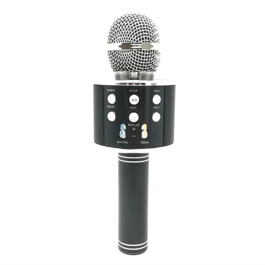 Karaoke Mikrofoni Bluetooth Tietokoneelle/Älypuhelimelle - musta