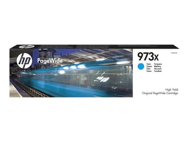 HP 973X Original PageWide mustekasetti (syaani)