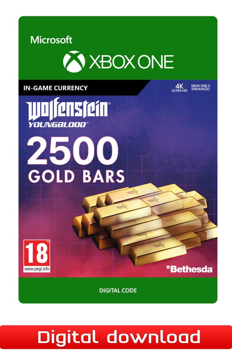 Wolfenstein Youngblood 2500 Gold Bars - XBOX One