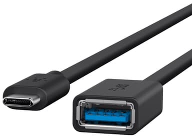 Belkin USB-C / USB-A adapteri (musta)