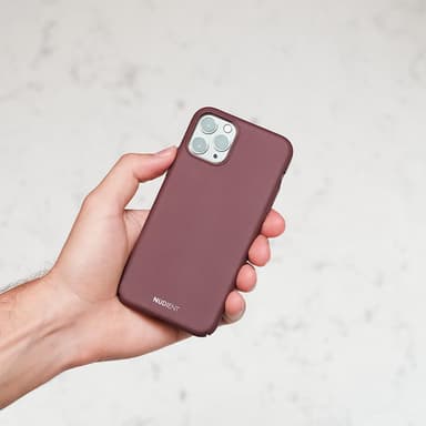 Nudient iPhone 11 Pro suojakuori (Sangria Red)