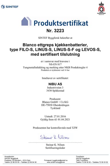 Blanco Linus-s keittiöhana (valkoinen)