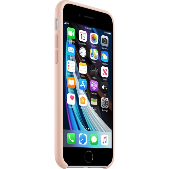 iPhone SE Gen. 2 silikoninen suojakuori (Pink Sand)