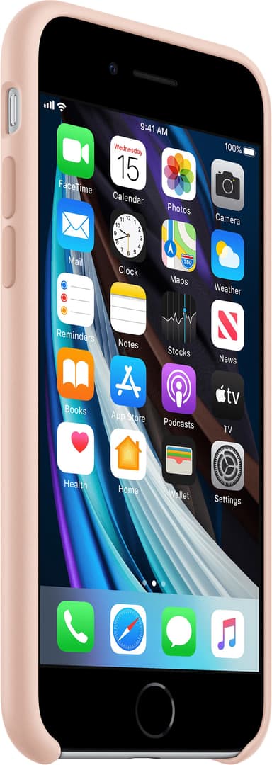 iPhone SE Gen. 2 silikoninen suojakuori (Pink Sand)