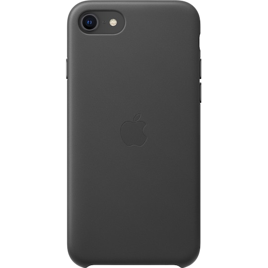 iPhone SE Gen. 2 nahkainen suojakuori (musta)
