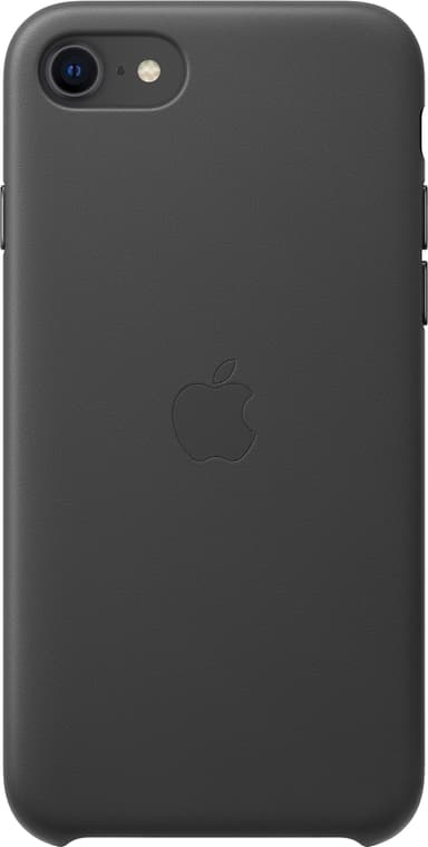 iPhone SE Gen. 2 nahkainen suojakuori (musta)