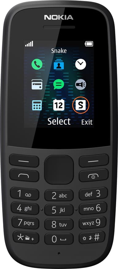 Nokia 105 matkapuhelin (musta)
