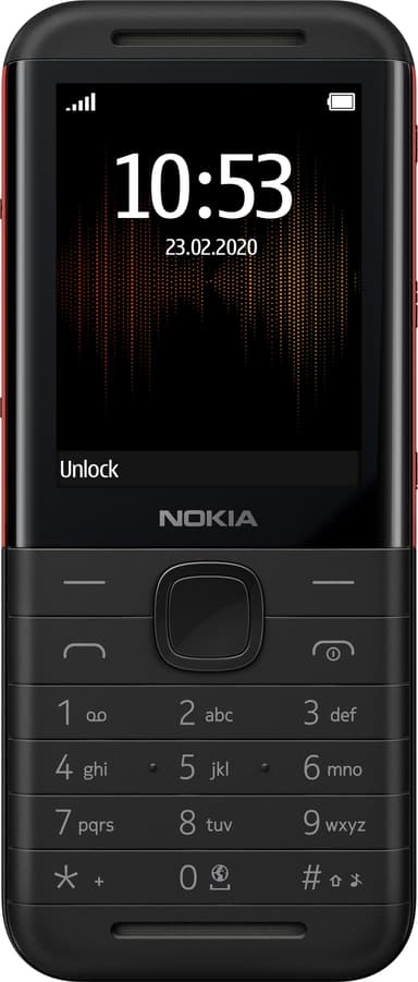 Nokia 5310 XpressMusic matkapuhelin (musta/punainen) - Vain 2G
