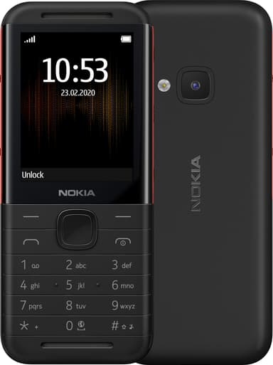 Nokia 5310 XpressMusic matkapuhelin (musta/punainen) - Vain 2G