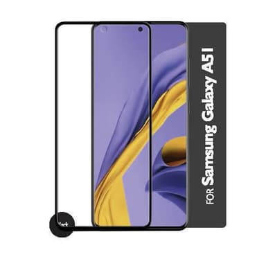 GEAR Karkaistulasi 3D Kumi Full Cover Musta Samsung A51