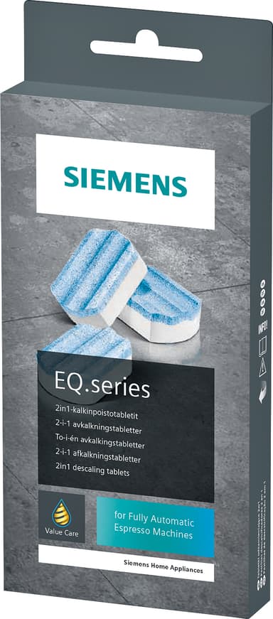 Siemens Espresso EQ Series kalkinpoistokapselit TZ80002B