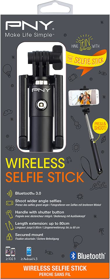 PNY langaton selfietikku 80cm (musta)