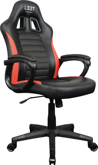 L33T Gaming Encore pelituoli (musta/punainen)