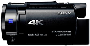 Sony FDR-AX33 4K videokamera (musta)