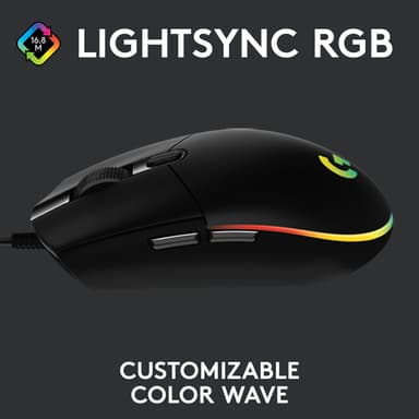 Logitech G203 Lightsync pelihiiri (musta)