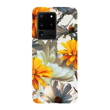 Ympäristöystävällinen painettu Samsung Galaxy S20 Ultra Kotelo - Orange Floral