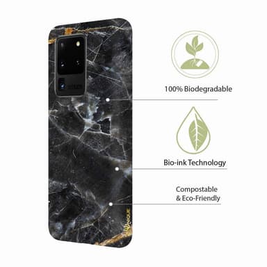 Ympäristöystävällinen painettu Samsung Galaxy S20 Ultra Kotelo - Black Marble